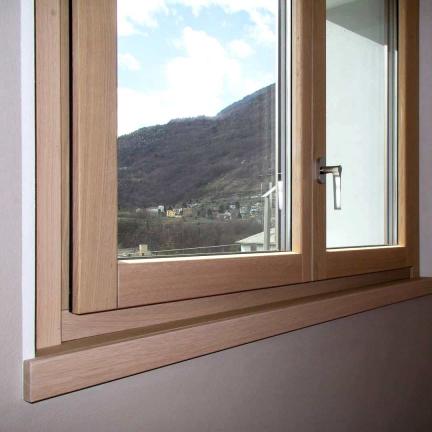 finestra in rovere legno / alluminio 100 mm - Sondrio